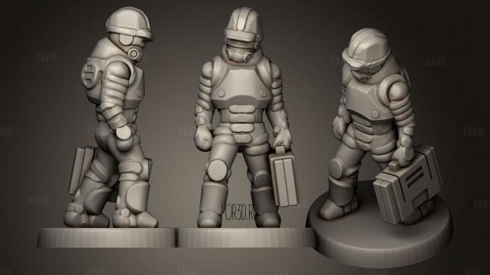 Asteroid Miners 1 stl model for CNC
